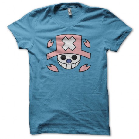 Shirt One Piece Chopper jolly roger turquoise pour homme et femme