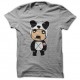 Shirt Hitler panda cartoon gris pour homme et femme
