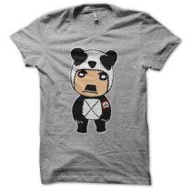 Shirt Hitler panda cartoon gris pour homme et femme
