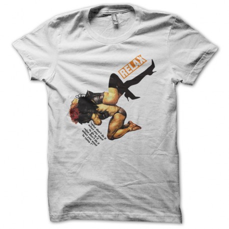 Shirt Frankie Goes To Hollywood Relax blanc pour homme et femme