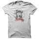 Shirt Jesus is my airbag blanc pour homme et femme