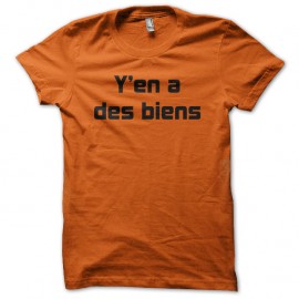 Shirt Y'en a des biens oui mais pas tous orange pour homme et femme