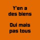 Shirt Y'en a des biens oui mais pas tous orange pour homme et femme