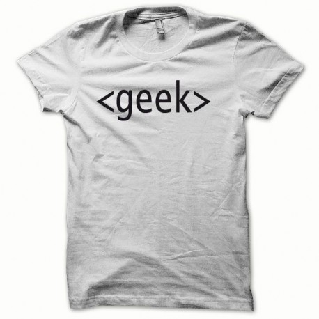Shirt GEEK noir/blanc pour homme et femme