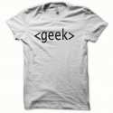 Shirt GEEK noir/blanc pour homme et femme