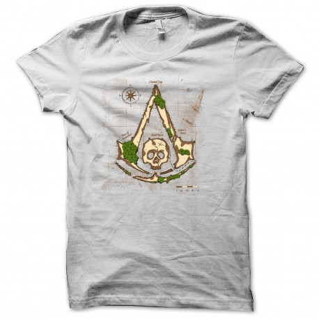 Shirt The Assassin's Treasure Island blanc pour homme et femme