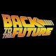Shirt logo retour vers le futur noir pour homme et femme