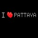 Shirt i love pattaya 2 j'aime pattaya noir pour homme et femme