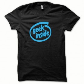Shirt GEEK Inside bleu/noir pour homme et femme