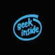 Shirt GEEK Inside bleu/noir pour homme et femme