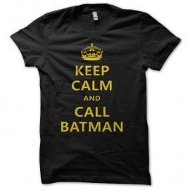 Shirt keep calm and call batman noir pour homme et femme