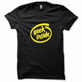 Shirt GEEK Inside jaune/noir pour homme et femme