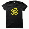 Shirt GEEK Inside jaune/noir pour homme et femme