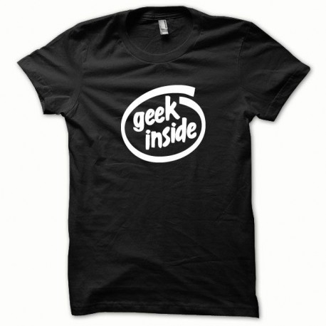 Shirt GEEK Inside blanc/noir pour homme et femme