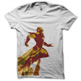 Shirt iron flying man blanc pour homme et femme