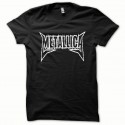 Shirt Metallica blanc/noir pour homme et femme
