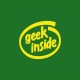 Shirt GEEK Inside jaune/vert bouteille pour homme et femme