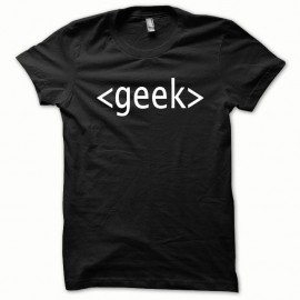 Shirt GEEK blanc/noir pour homme et femme