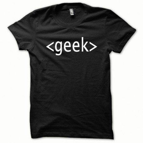 Shirt GEEK blanc/noir pour homme et femme