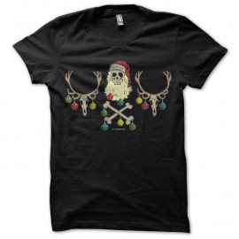 Shirt Dead Père Noël noir pour homme et femme