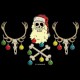 Shirt Dead Père Noël noir pour homme et femme
