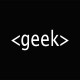 Shirt GEEK blanc/noir pour homme et femme