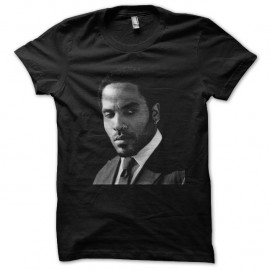 Shirt Lenny Kravitz portrait en trame noir pour homme et femme