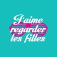 Shirt J'aime regarder les filles turquoise pour homme et femme