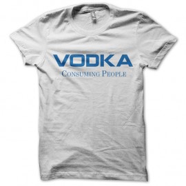 Shirt vodka parodie Nokia consuming people blanc pour homme et femme