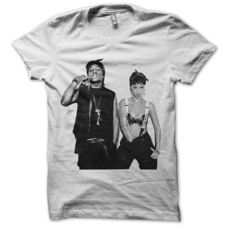 Shirt Rihanna asap rocky blanc pour homme et femme