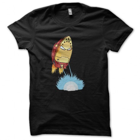 Shirt iron man le fer à repasser noir pour homme et femme