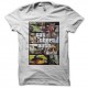 Shirt chat parodie cat theft auto GTA blanc pour homme et femme