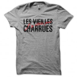 Shirt Les vieilles charrues j'y étais pas gris pour homme et femme