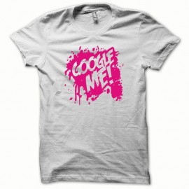 Shirt Google Me rose/blanc pour homme et femme