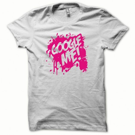 Shirt Google Me rose/blanc pour homme et femme