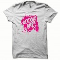 Shirt Google Me rose/blanc pour homme et femme