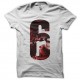 Shirt rainbow 6 patriots blanc pour homme et femme