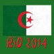 Shirt Foot Algérie Rio 2014 vert pour homme et femme
