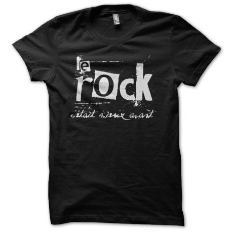 Shirt Le rock c'était mieux avant noir pour homme et femme