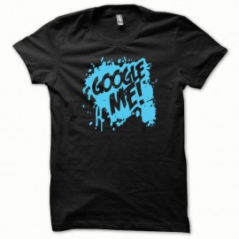 Shirt Google Me bleu/noir pour homme et femme