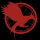 Shirt Hunger Games film Oiseau rouge noir pour homme et femme