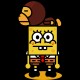 Shirt Bob L'éponge 8 bits jaune pour homme et femme