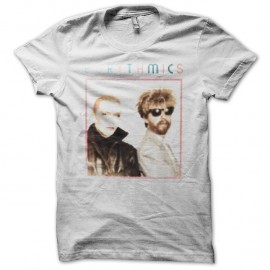 Shirt Eurythmics 80s raster blanc pour homme et femme