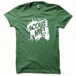 Shirt Google Me blanc/vert bouteille pour homme et femme