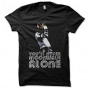 Shirt Michael Jackson Never Moonwalk Alone noir pour homme et femme