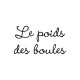 Shirt le poids des boules blanc pour homme et femme