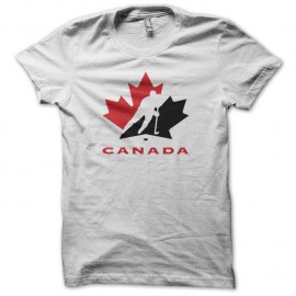 Shirt Hockey Canada blanc pour homme et femme