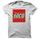 Shirt loco parodie lego blanc pour homme et femme
