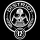 Shirt Hunger Games district 12 blason noir pour homme et femme