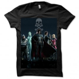 Shirt Albator 2013 captain harlock noir pour homme et femme